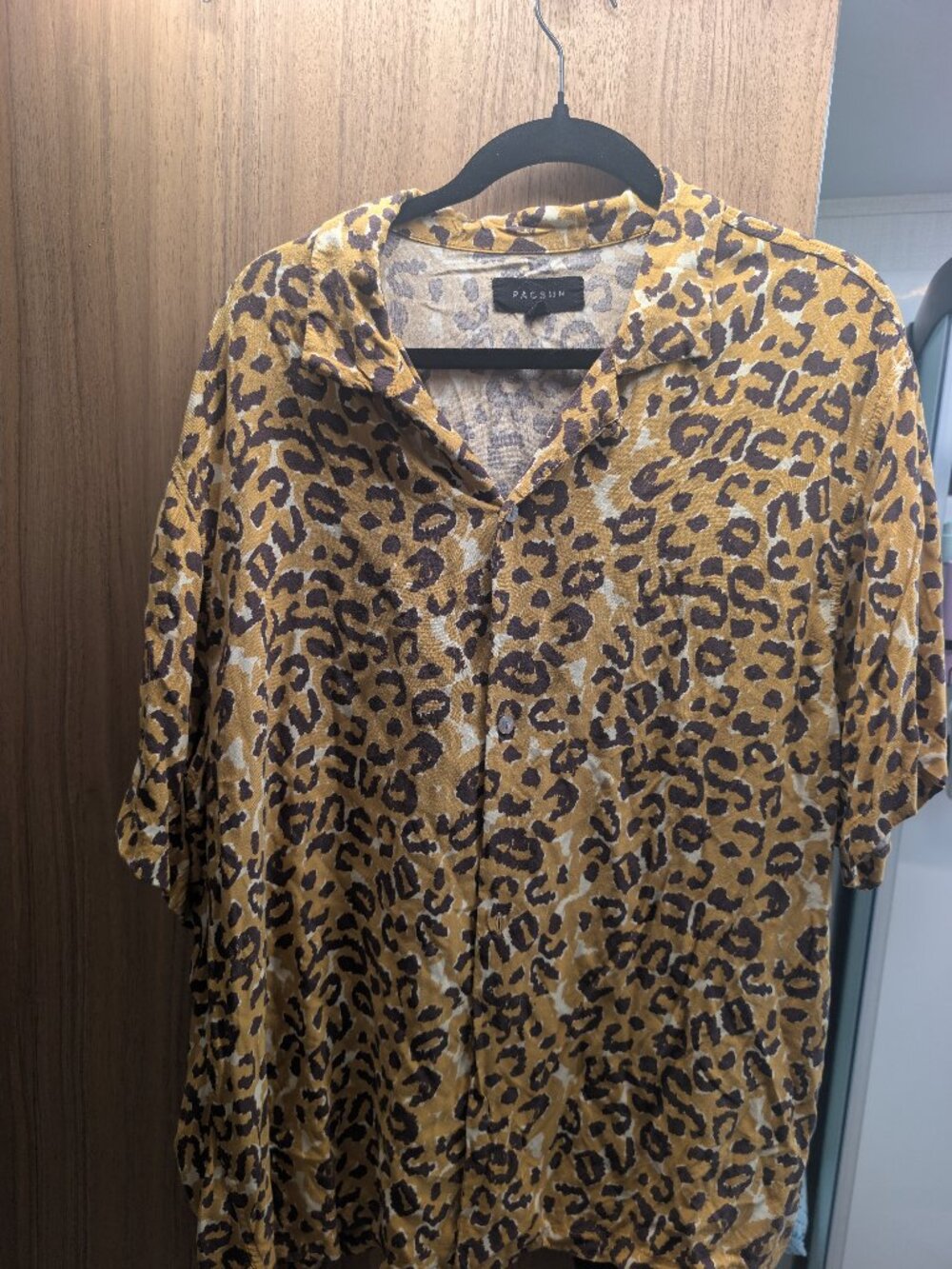 PacSun Animal Print Camp Collar